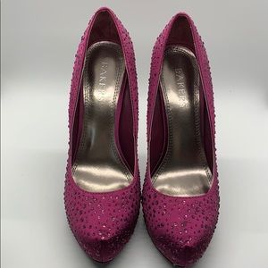 Burgundy Bakers heels